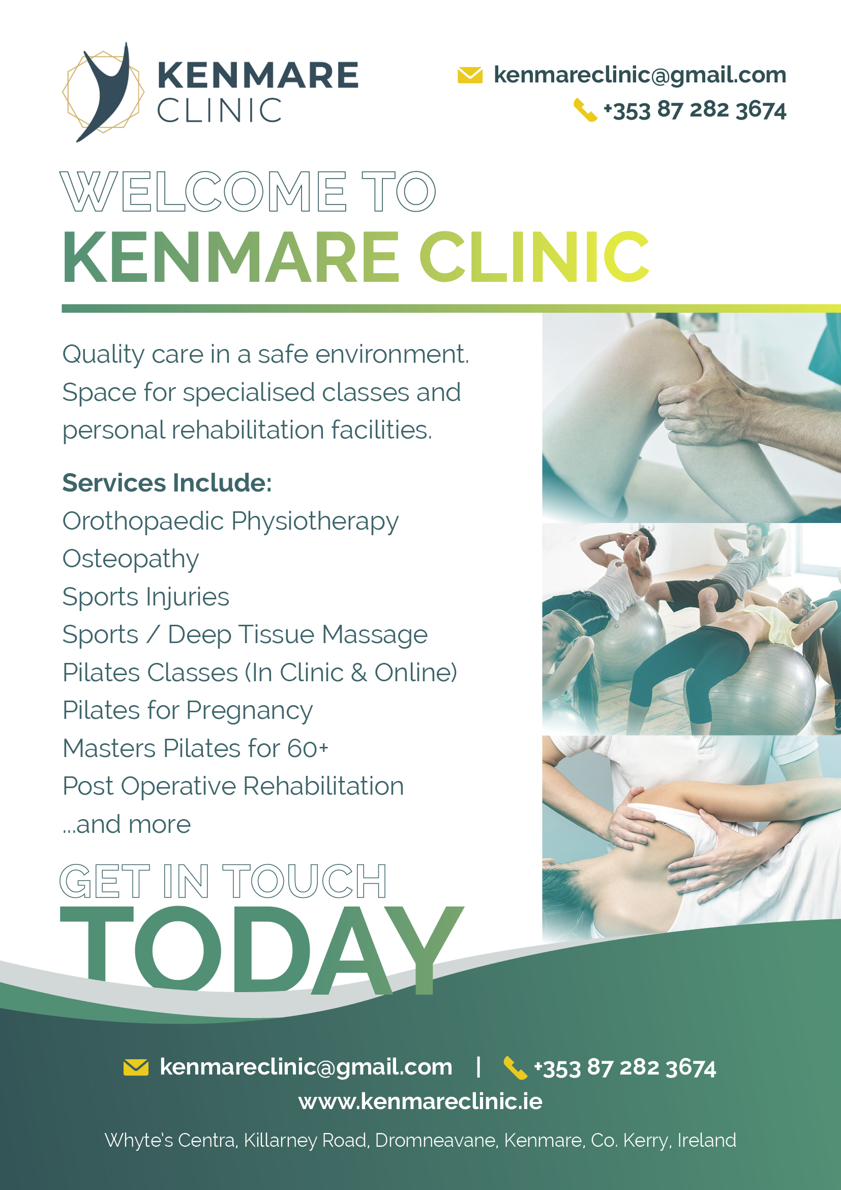 Kenmare Clinic Sports Injury & Rehabilitation Kenmare